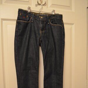 Womens Banana Republic Modern Skinny Dark Denim Jeans, Size 0